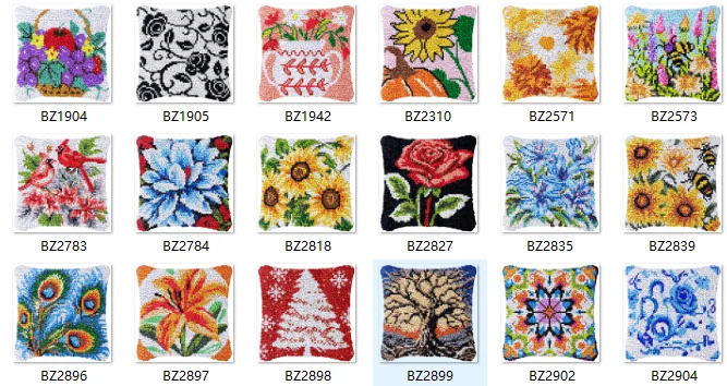 Bee latch hook kit rug canvas printing Swans handwerken knooppakket diy carpet embroidery handmade Kiss Snow Trees