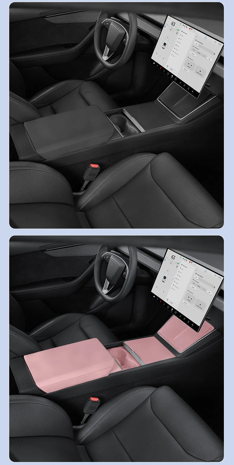 Für Tesla Model 3 Y YL 2025 2026 Silikon-Abdeckung für den hinteren Bildschirm-Luftauslass, Armlehnenabdeckung, wasserdichtes Innenraum-Schutz-Zubehör – Detail 27