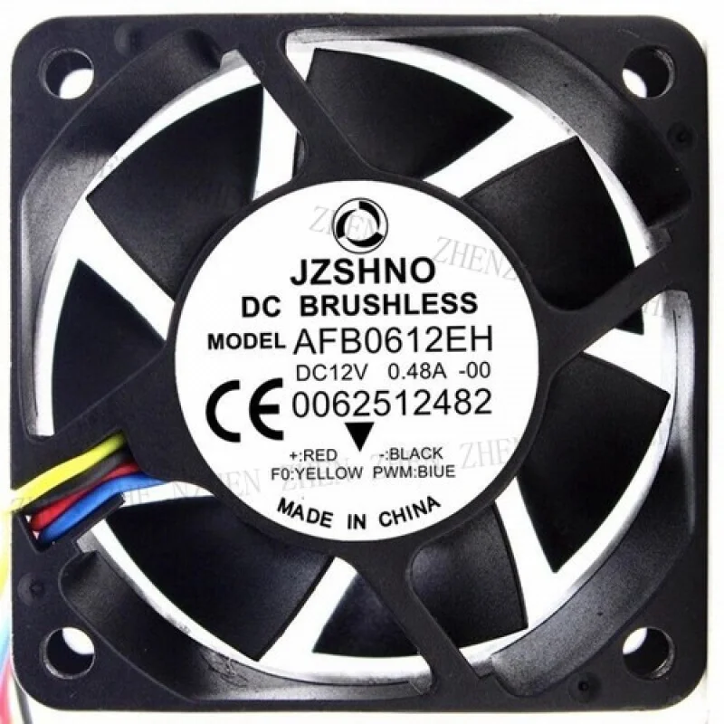 Y for  JZSHNO AFB0612EH 6025 DC12V 0.48A 6CM Large Airflow Cooling Fan