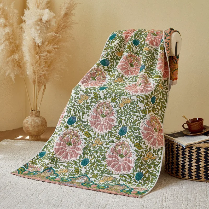Pure Cotton Bath Towel 4 Layers Gauze Large Size Bathtowel For Home Bathroom Towel Summer Beach Towel Wrapped Shower Towel