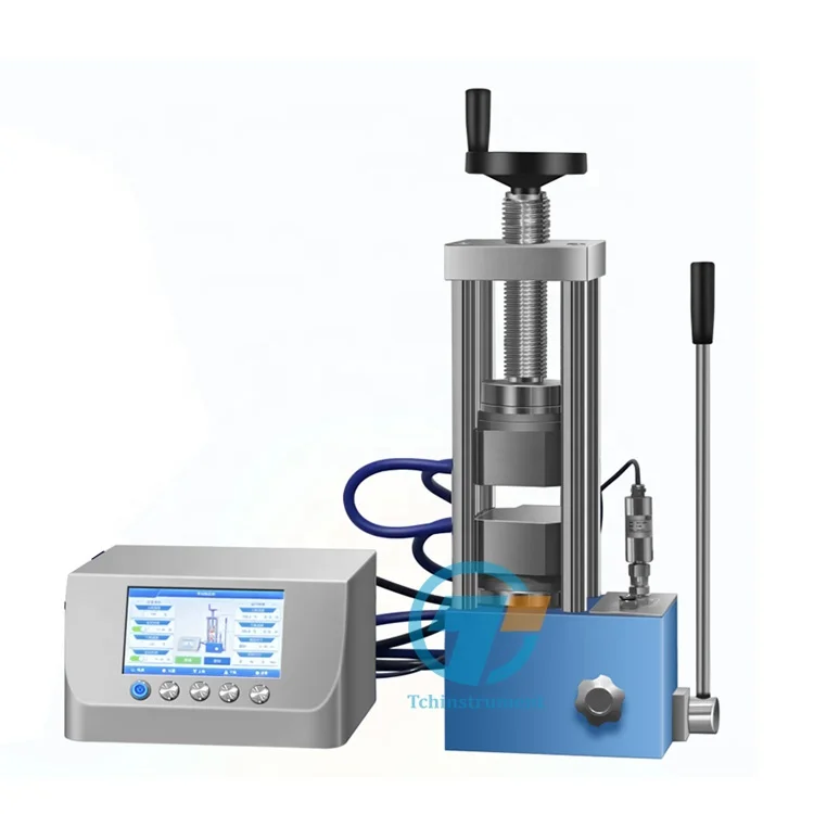 300C Laboratory manual hydraulic hot press machine with 100*100mm dual heating platens