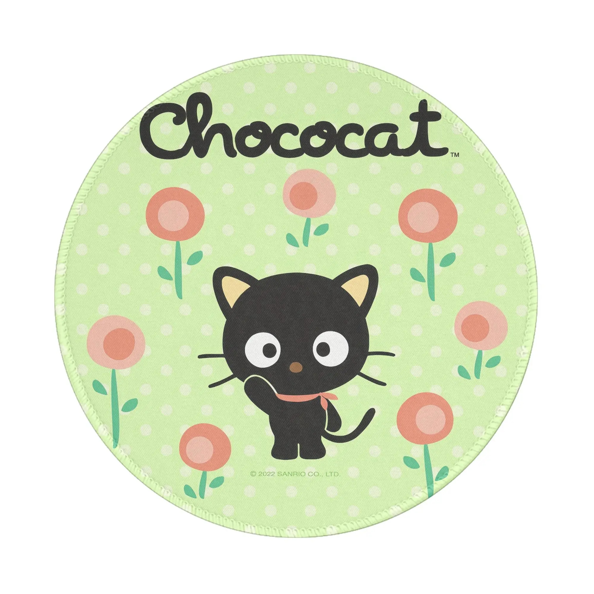 

Chococat Round Mini Mouse Pad Rug Anti-slip Mat Desktop 8in Game Computer Mat Gaming Rubber Mouse Mat