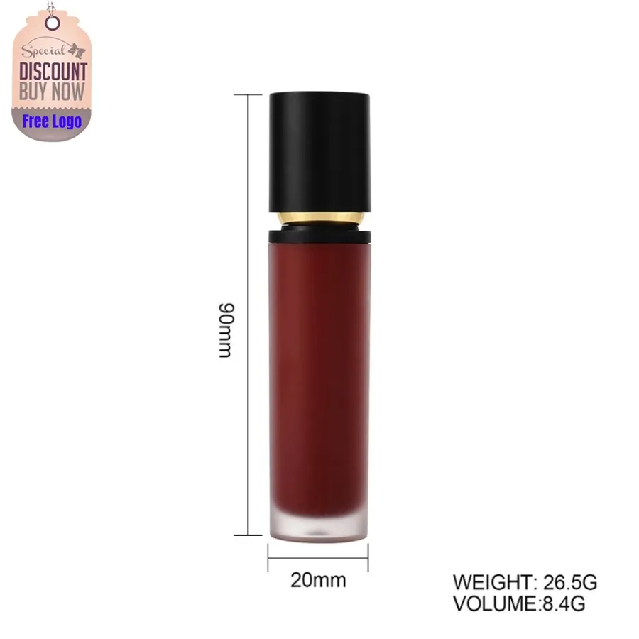 

Private Label 48colors Frosted Tube Lipgloss Non-stick Cup Glossy Matte Waterproof Moisturizer Liquid Lipstick Bulk Makeup