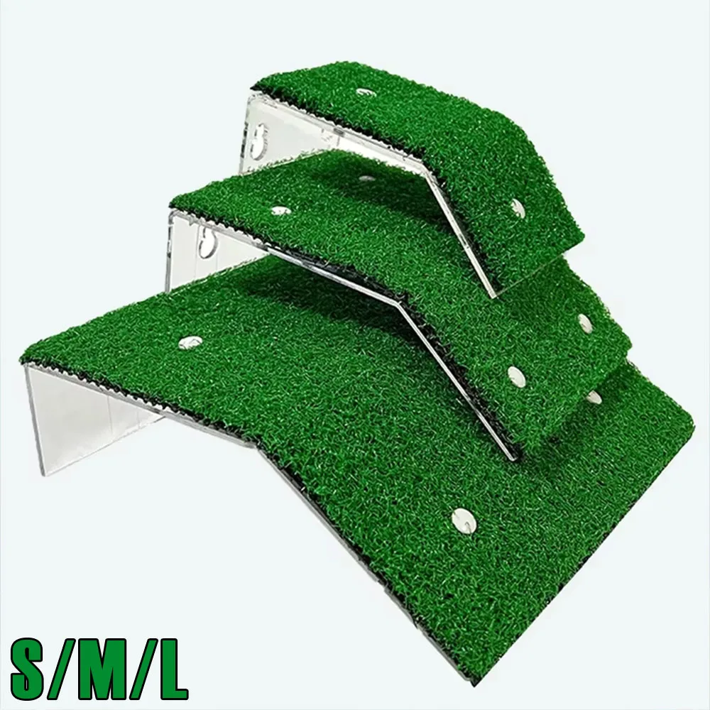 S/M/L Size Turtle Platform Float Decoration Reptile Resting Terraces Moss Grass Ramp Island Aquarium Accessories Habitat Decor