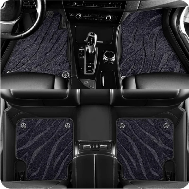 5D Custom Car Floor Mats For VW Jetta Bora Vento Auto Carpets Double Layer Foot Coche Accessories Floor Blanket
