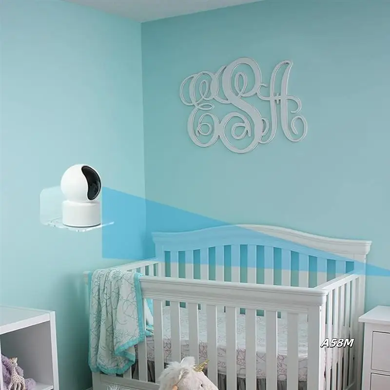 

Floating Acrylic Wall Shelves Set Of 3 For Security Cameras,Baby Monitors,Speakers-Universal Small Wall Mount Shelf
