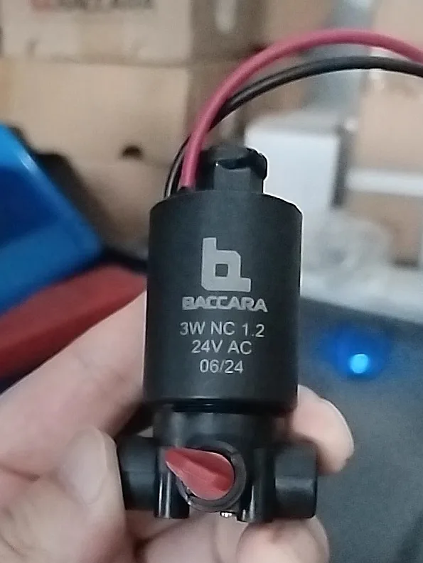 

3WNC1.2 24VAC Original Israeli BACCARA Solenoid Valve 3W NC1.2