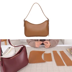 New DIY Leather Handmade Shoulder Underarm Bag Hand Stitching With Accessories Semi-finished Product PU Women Bag Material Set