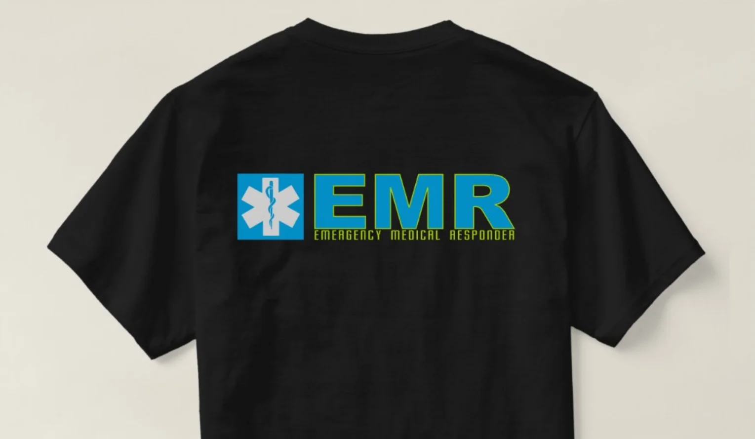 Star of Life EMR Medical Responder Paramedics Duty Wear T Shirt. High Quality Cotton, Breathable Top, Loose Casual T-shirt S-3XL