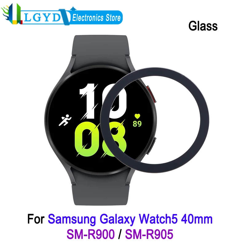 Replacing Outer Glass For Samsung Galaxy Watch5 40mm SM-R900 / SM-R905 Smartwatch Front Screen Outer Glass Lens Replacement Part