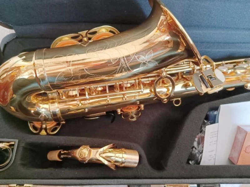 Nuevo Saxofón Alto 875EX, saxofón profesional de latón, instrumento de juego de alta calidad con estuche