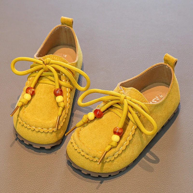 2026 Single Shoes for Girls Retro Suede Flats Split Hoof Toe Boat Lolita Shoes Kids Mary Jeans Mocasines Ballerina Shoes