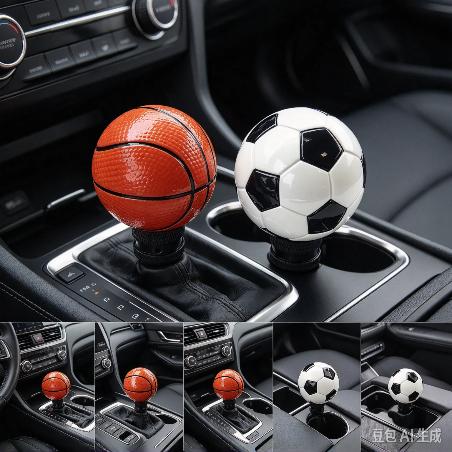 Universal Car Resin Basketball Football Fans Gear Shift Knob lever Stick Gears Shifter Fit For Honda Toyota Nissan Mitsubishi