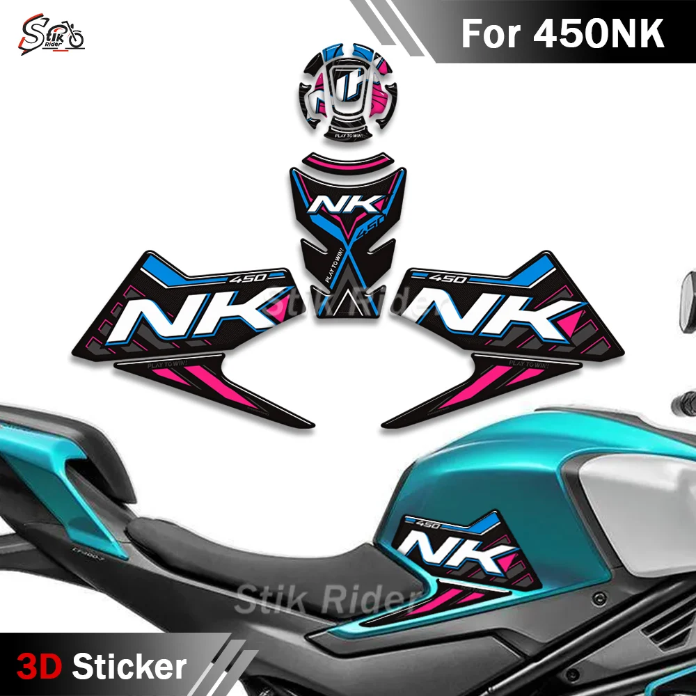 

For CFMOTO CF MOTO 450NK 450 NK 2024 2025 Motorcycle Tank Pad Stickers Side Grips Gas Fuel Oil Knee Protector Decals Kit