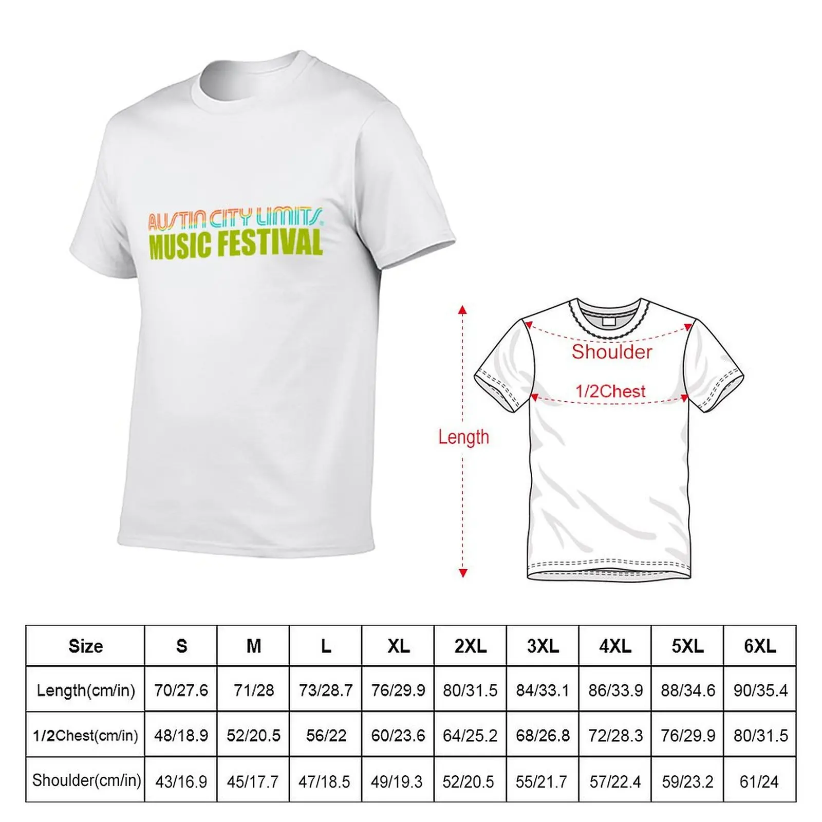 AUSTIN NEW LINEUP 2018 CITY LIMITS MUSIC FESTIVAL T-Shirt Soft Lightweight Cotton T-Shirt