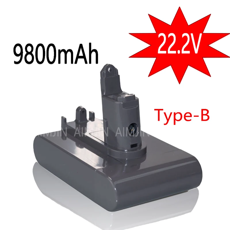 

For Dyson DC35 DC45 DC31B DC34 DC44 Animal DC56 DC57 DC31 Type-B Battery 22.2V 9800mAh Li-ion Vacuum Battery Only Fit Type B