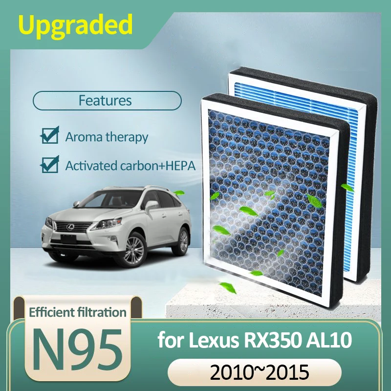 Activated Carbon Air Filter for Lexus RX350 RX450H AL10 MK3 2010 2011 2012 2013 2014 2015 87139-50100 87139-06060 Accessories