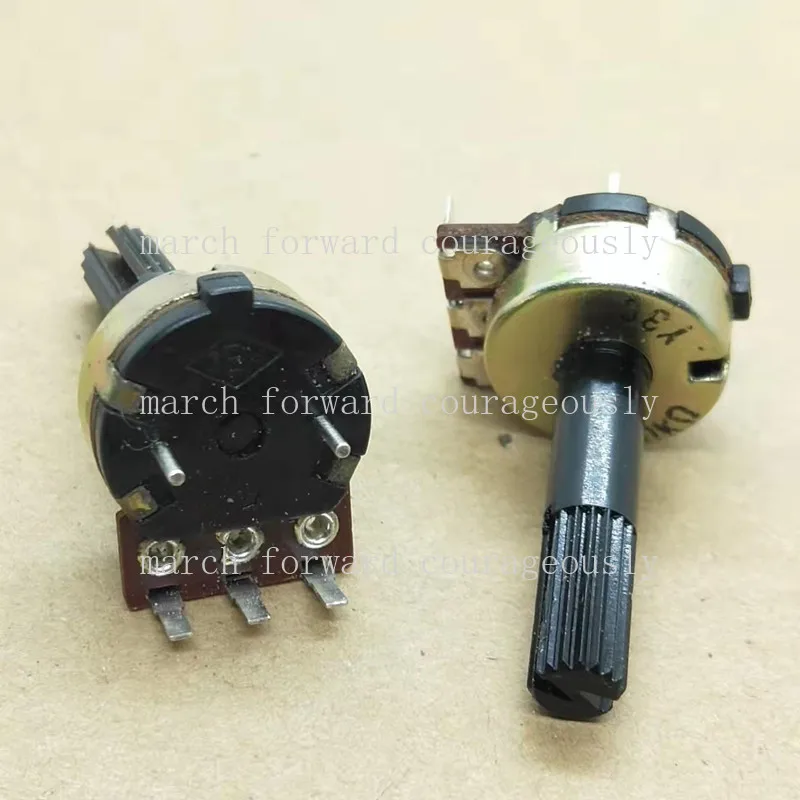 10PCS TBM single-channel 3-pin potentiometer B100K Volume control potentiometer with switch. Handle length: 25MM