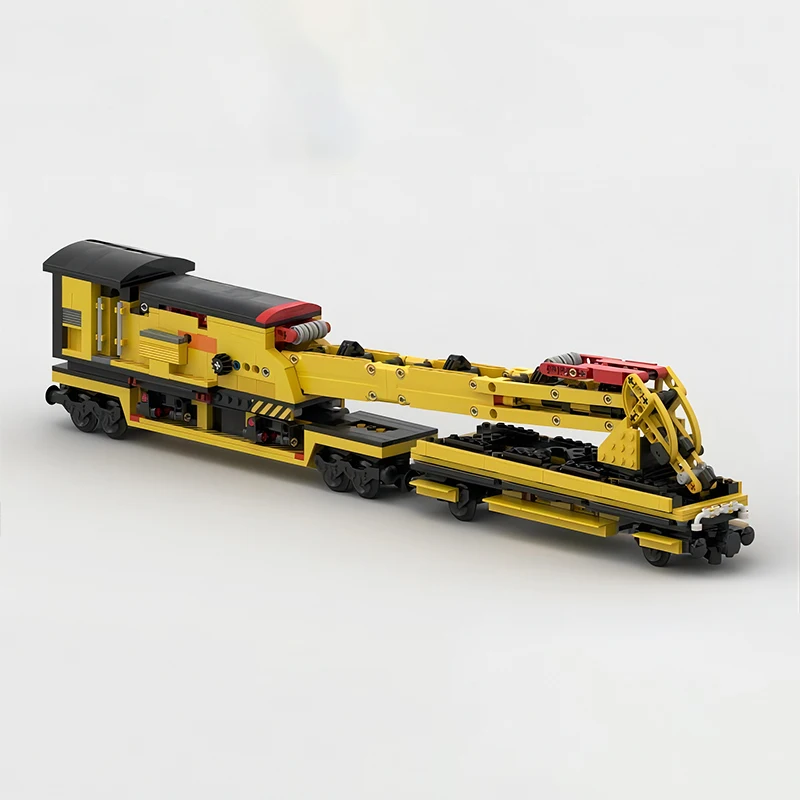 City Railway Trains Rail Crane Technical Engineering Vehicle MOC Building Blocks Assembly Model Kid\'s Bricks Toys Xmas Gifts