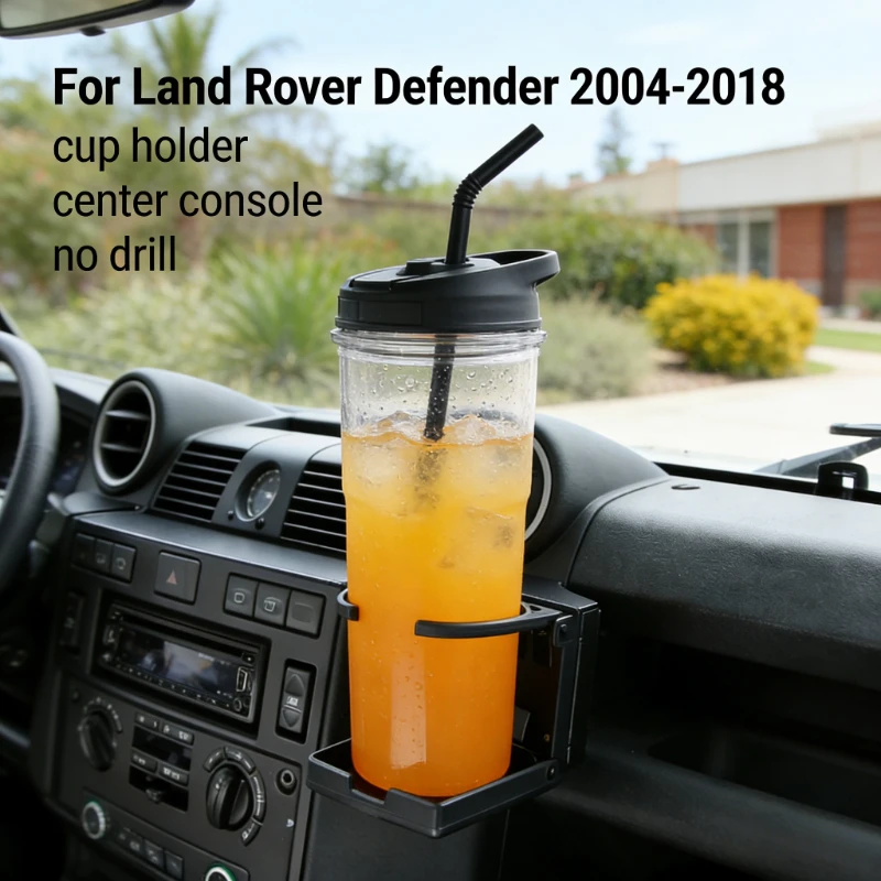 For Land Rover Defender 04-18 Side Air Outlet Water Cup Holder Temperature Adjustment Beverage Shelf Car Accessories (LHD RHD)