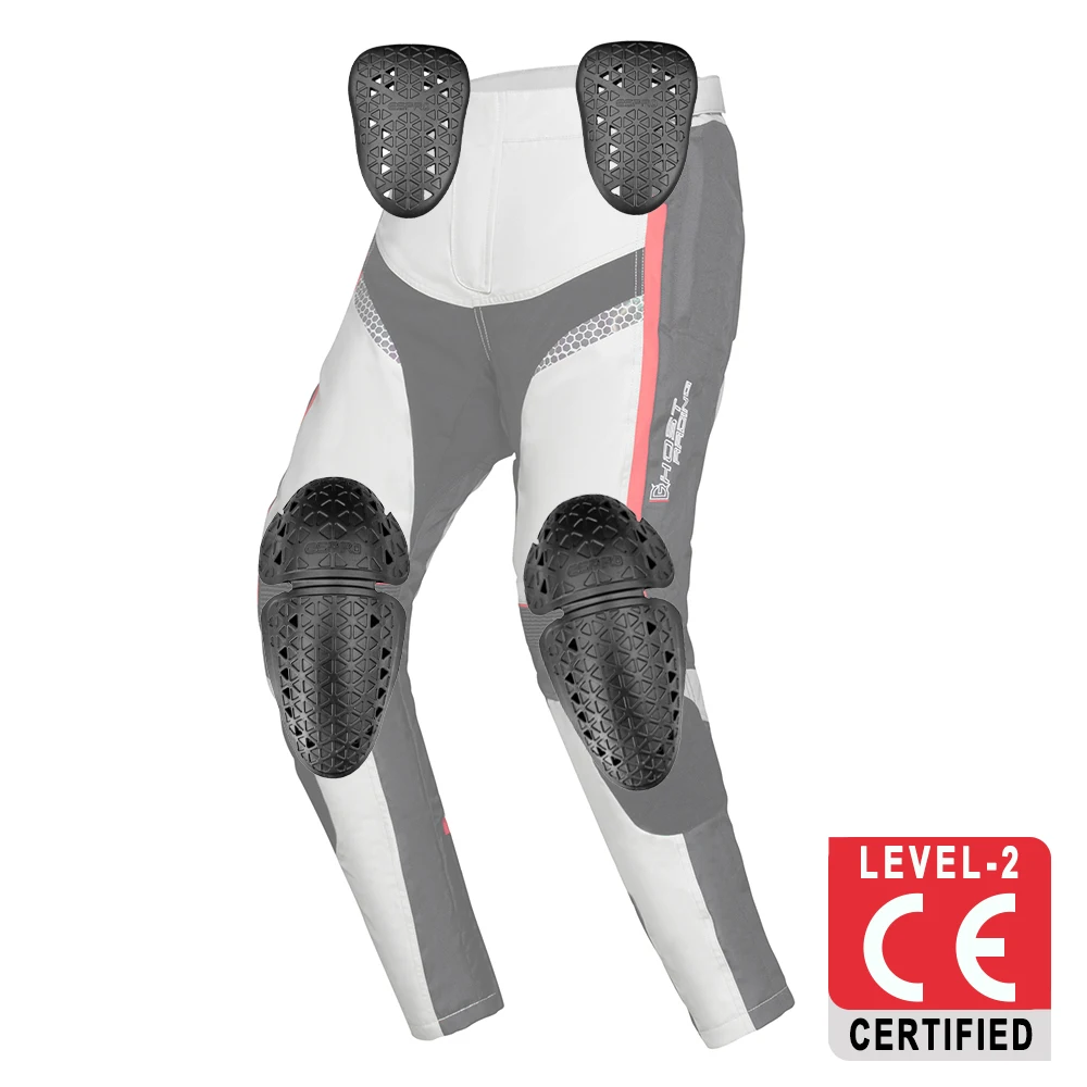 CE Level 2 Motorcycle Pants Jeans Insert Protective Gear MTB Anti-Fall Knee Hip Protection Motorbiker Racing Kneepads