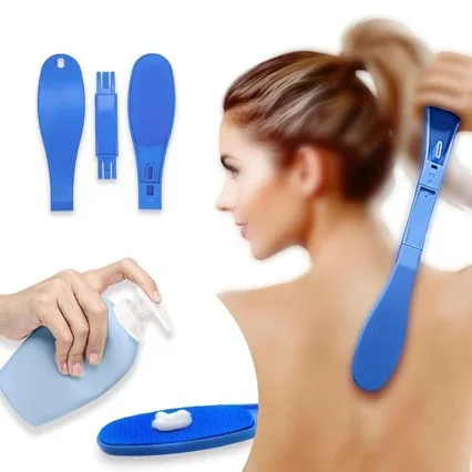 1pc Back Smearing Assistant Back Skin Apply Body Lotion Tool Apply Ointment Apply Oil Back Acid Brushing Tool Convenient Quick