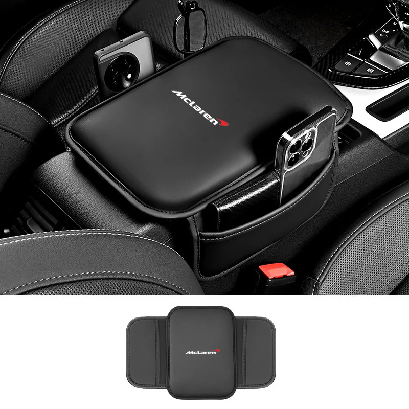 

Car Armrest Box Pad Leather Center Console Cushion Mat For Mclaren 720S GT 570 600LT 540C P1 Car Team Auto Accessories