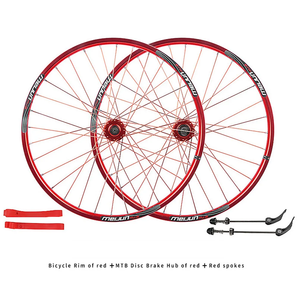 26 inch Mountain bike wheel set MTB disc brake wheelset Aluminum alloy double rim 32 hole hub QR 100*9mm 135*10MM bicycle wheels