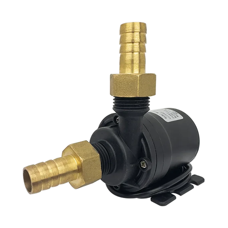 

Silent DC12V Brushless Motor DC24V 1000L/H 8M Head 1/2" Waterproof Submersible Pump Fountain Water Heater Shower Booster Pump