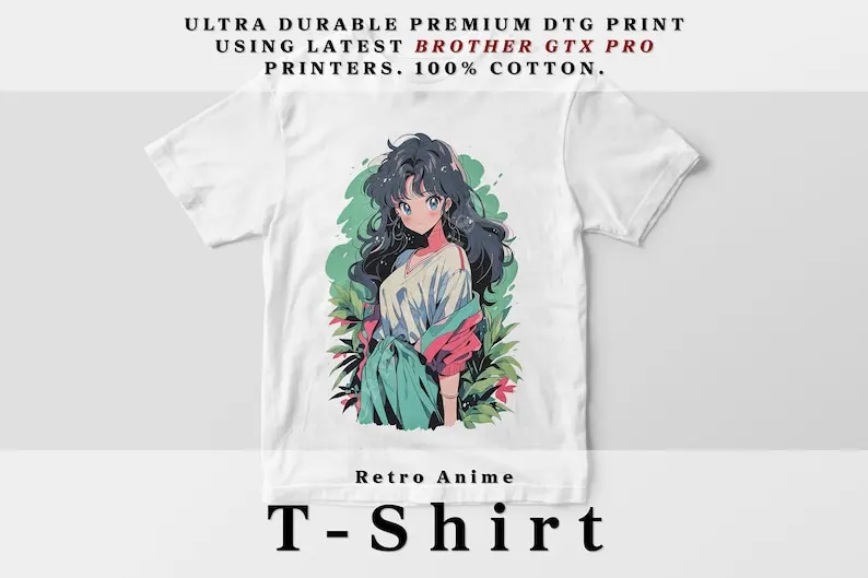 

T-Shirt 90s Cute Anime Girl – 80s 00s Retro Otaku Gift, vintage tee City Pop Gal Art, 1990s, shirt, Graphic T, Manga Shirt, Japa