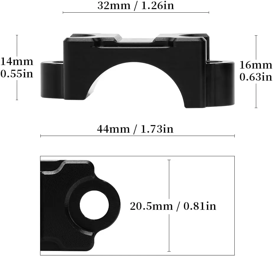 Motorcycle Brake Master Cylinder Clamp Cover For Kawasaki KLX125/140/G/L/R F L/150/L KLX230/R S/S/SE/SM KLX250/S KLX300/R/SM