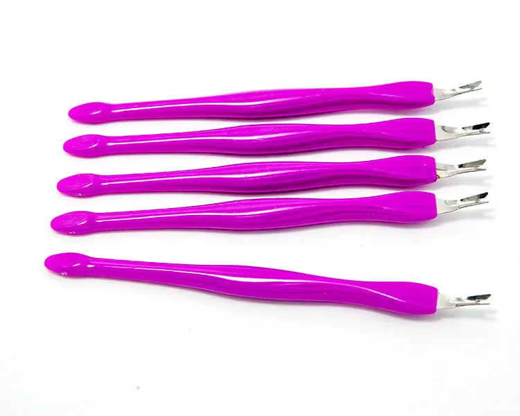 10 Pcs Manicure Pusher Foot Trimmer File Peeling Knife Dead Skin Fork Cuticle Remover Random Cosmetic Nail Art Pedicure