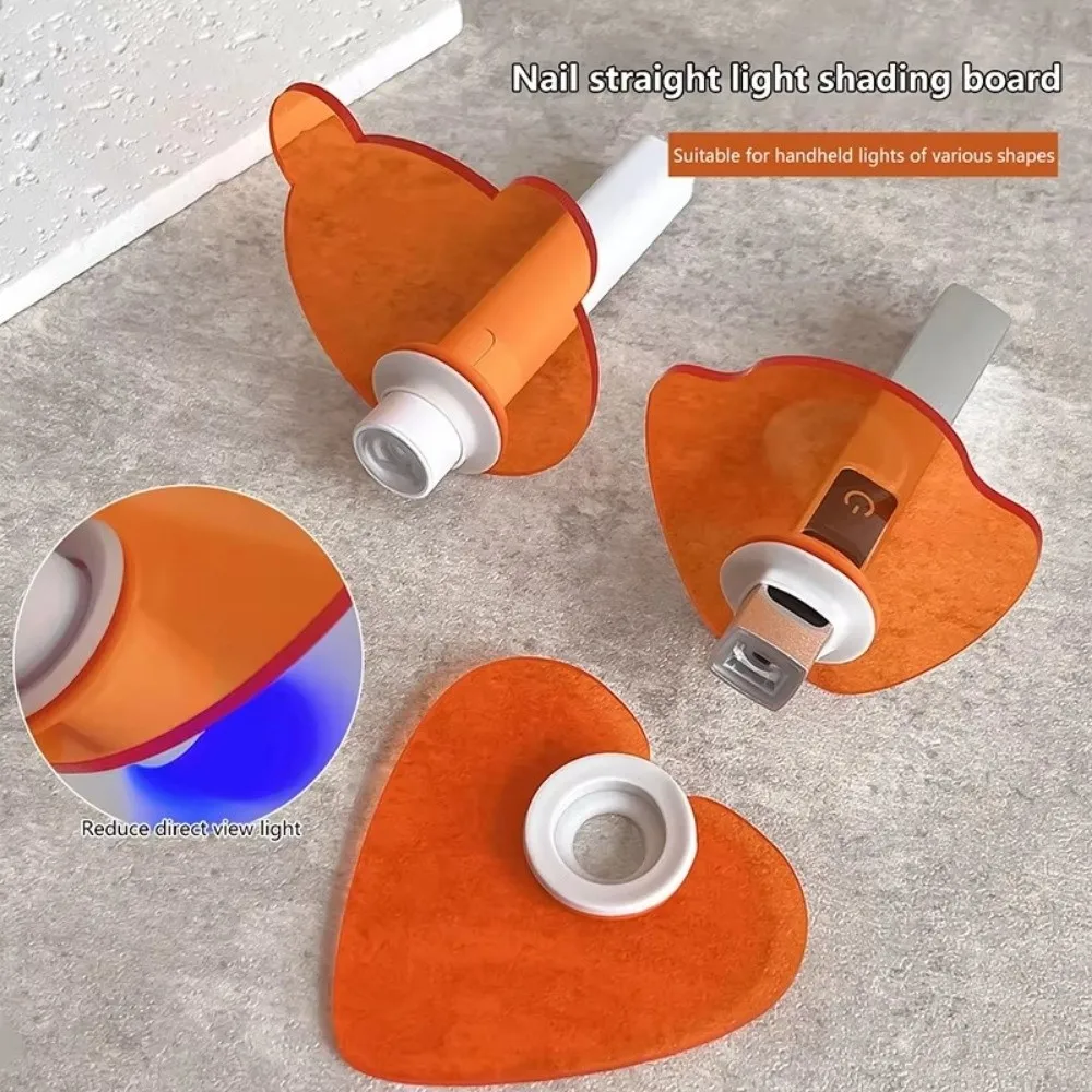 Deflettore acrilico che blocca la luce Piastra blocca chiodi per unghie a forma diritta anti-luce blu Addensare pellicola di blocco