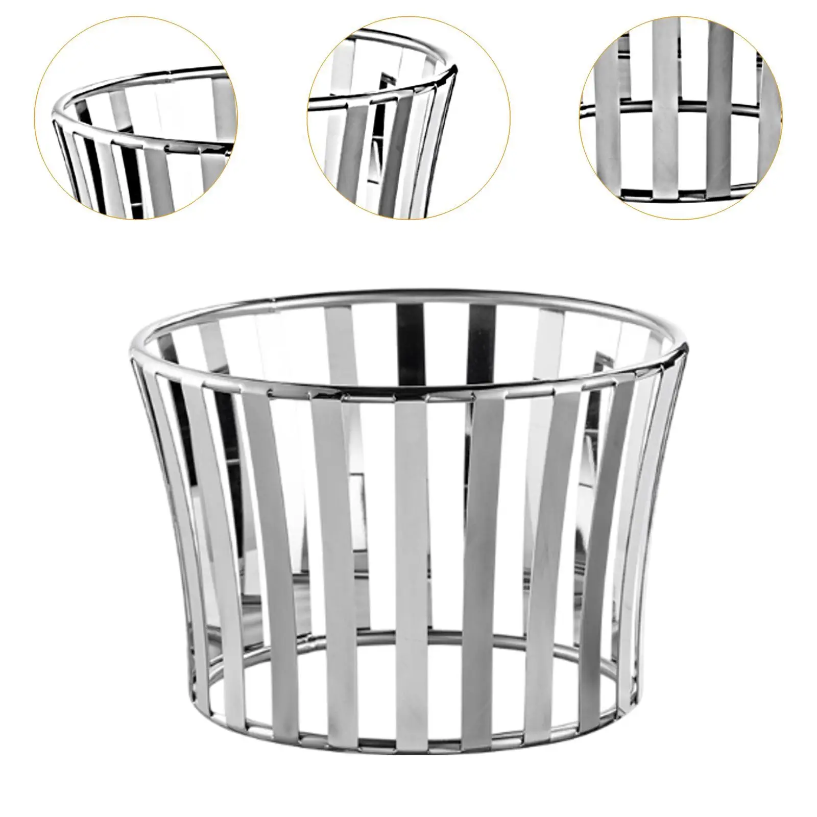 Stainless Steel Food Tray Stand Rust Resistant Multipurpose Easy to Clean Food Tray Support for Housewarming Gift Household