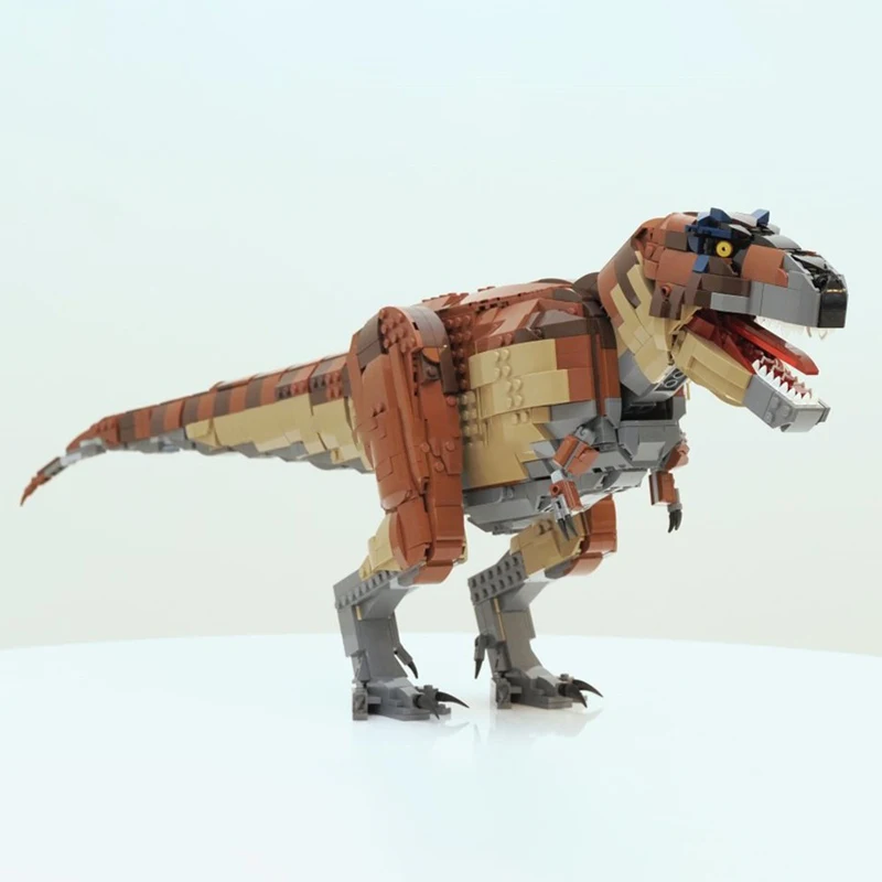 2012 peças figuras colecionáveis moc real t. rex filme famoso modelo criativo blocos de construção brinquedos diy presente para crianças