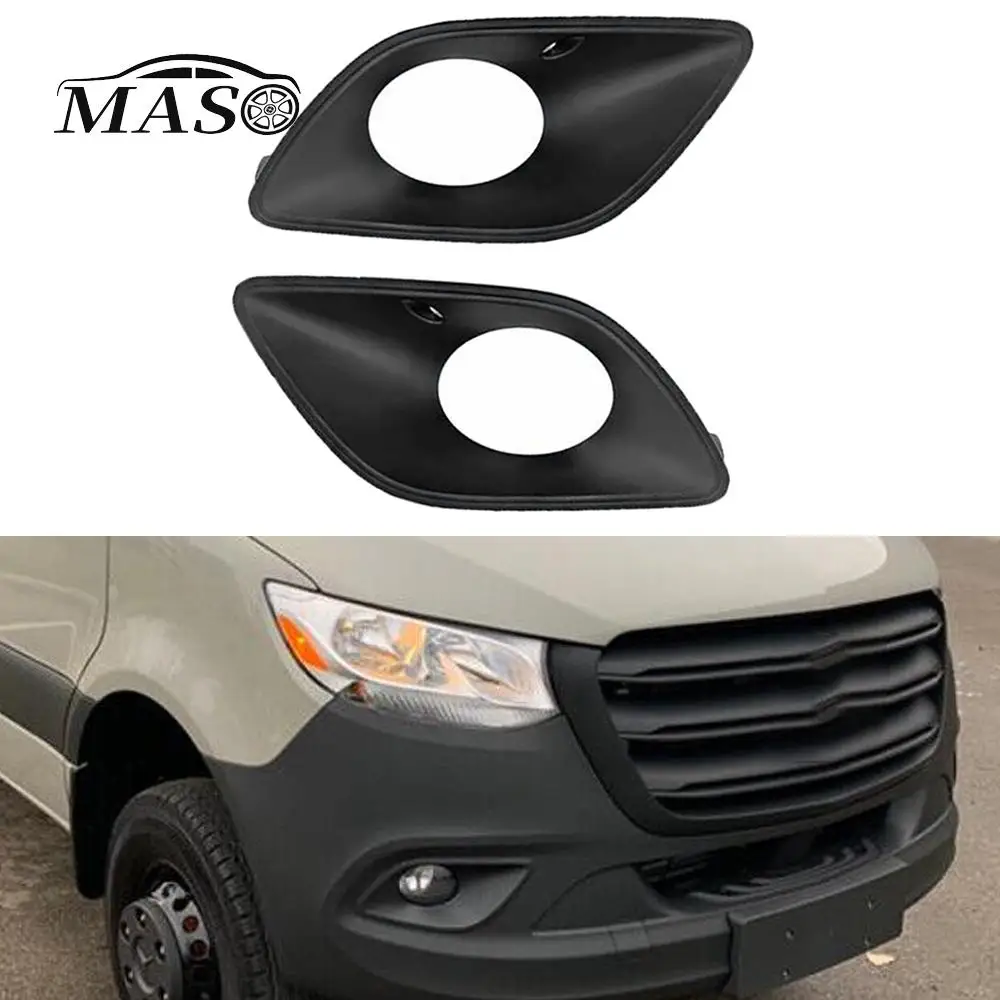 

2pcs Car Front Bumper Fog Light Lamp Frame Cover for Mercedes-Benz Sprinter W907 W910 2018 2019 2020 2021 2022 9108854300