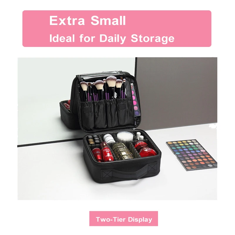 Professionelle Make-Up Fall Weibliche Reise Große Kapazität Schönheit Nagel ToolBox Kosmetische Organizer Koffer Für Make-Up Lagerung Boxen – Detail 17