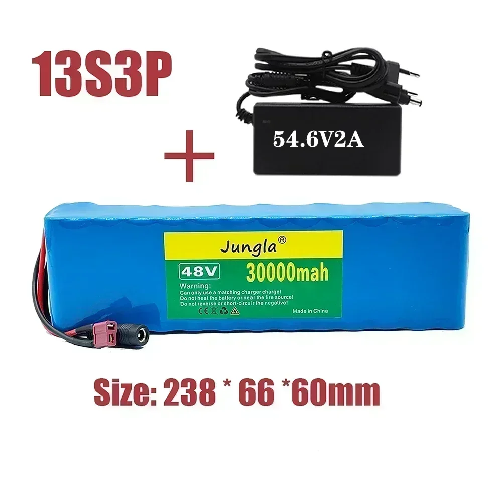48V 13S3P 30Ah 2000W lithium-ionbatterijpakket met BMS - Een geweldige energieoplossing voor 54,6V elektrische scooters, inclusief oplader