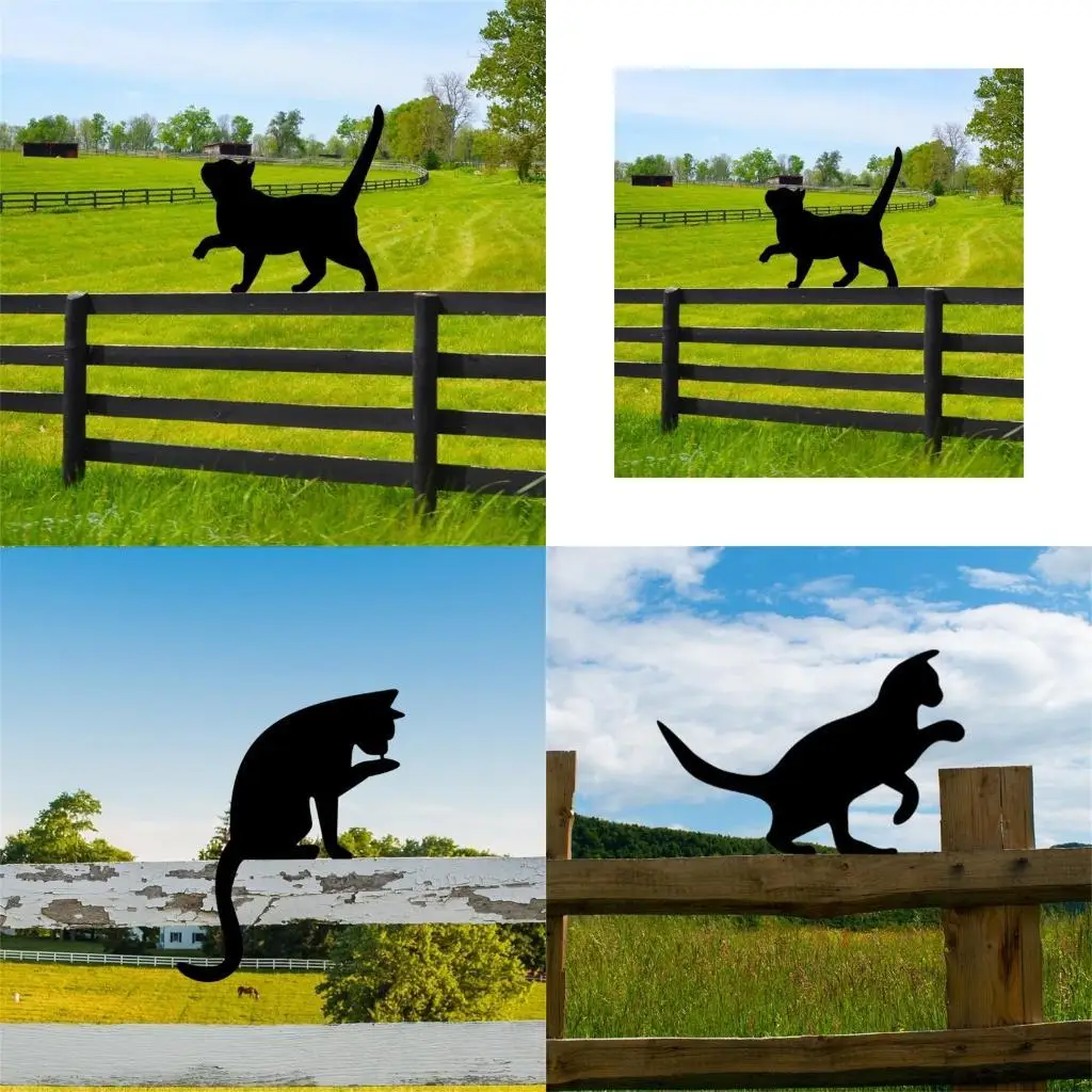 

G6KF Garden Stake for Lawn Decors Gifts Decorative Outdoor Metal Animal Statues Yard Garden Statues Insert Rods Decoratio