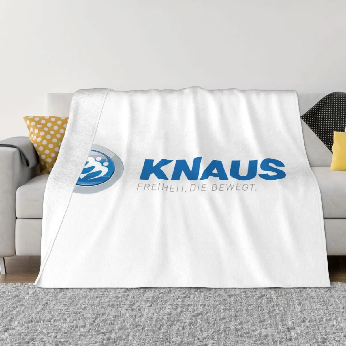 

Knaus Caravan Blankets Soft Warm Flannel Throw Blanket Bedspread for Bed Living room Picnic Travel Home Sofa