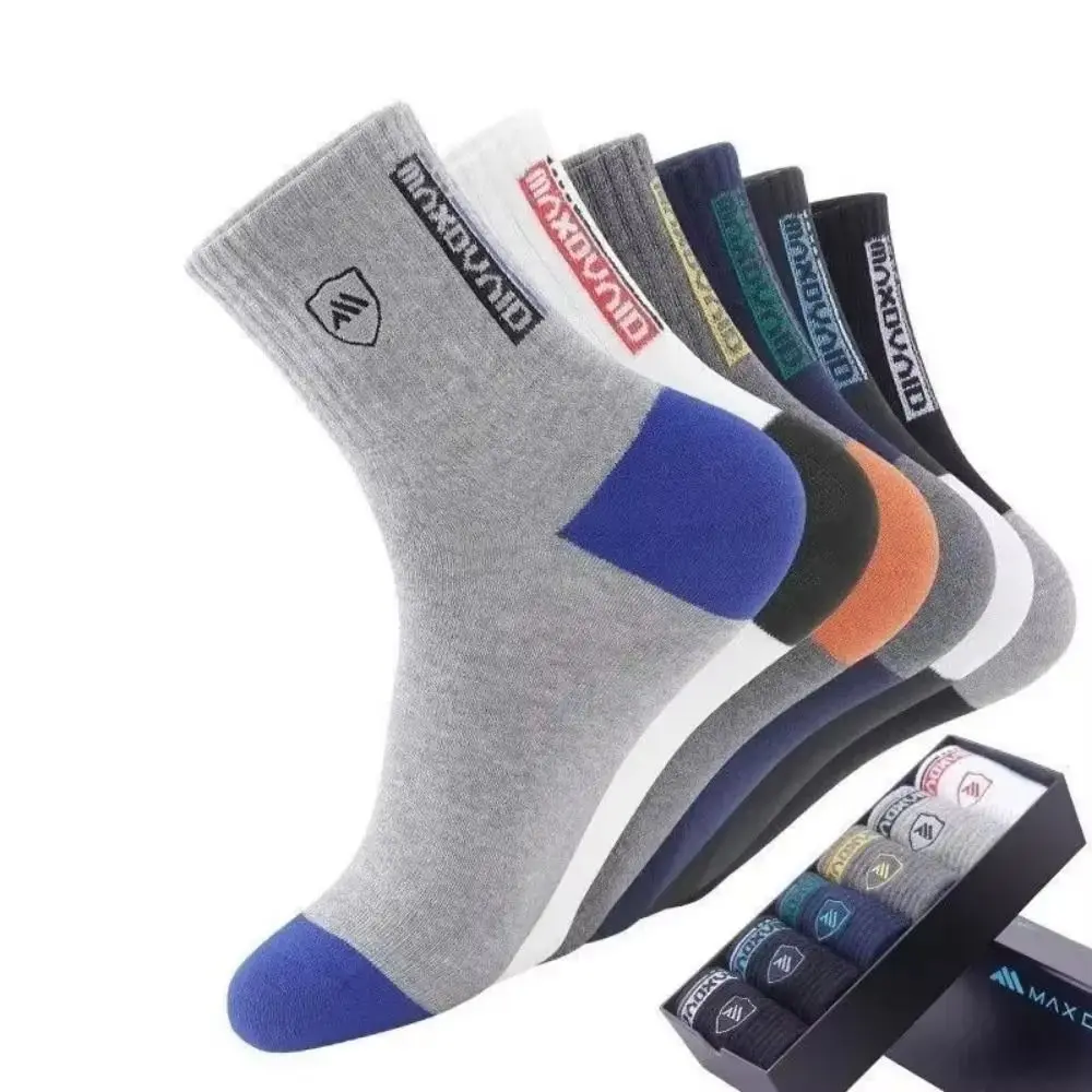 

Trendy Long Men's Socks Sweat-Absorbing Breathable Mid-Calf Socks Soft Warm Sock Fall And Winter