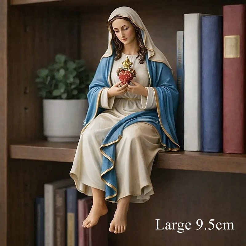 Figura de Jesús Niño Hecha a Mano, Venta Caliente 2026, Estatua de Jesús de Resina Pintada a Mano, Decoración Cristiana para el Tablero del Automóvil, Hogar, Oficina y Escritorio