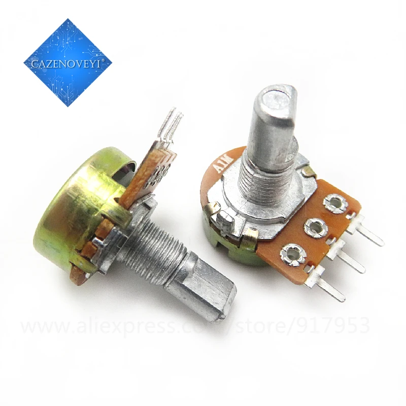 5pcs/lot APAI 148 single-pole potentiometer A1M anti-handle length 15MMF with 41 steps In Stock