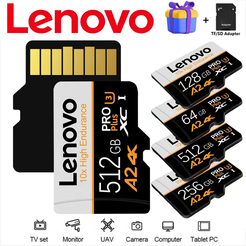 Lenovo Class10 SD Memory Card 16GB High Speed Micro TF SD Card 16GB Cartao De Memorias 16GB Data Storage For Phone/Computer/Came