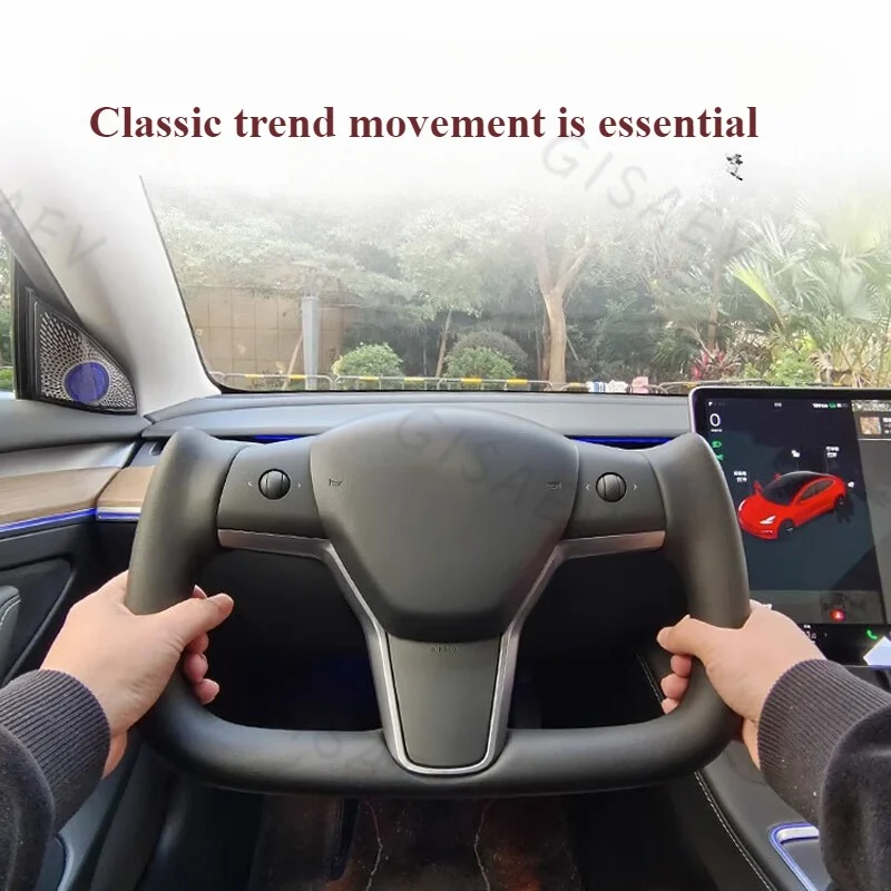 2024 NEW Tesla Model 3/Y Heating Steering Wheel Personalized  Car Accessories For Tesla Personalized Racing interior