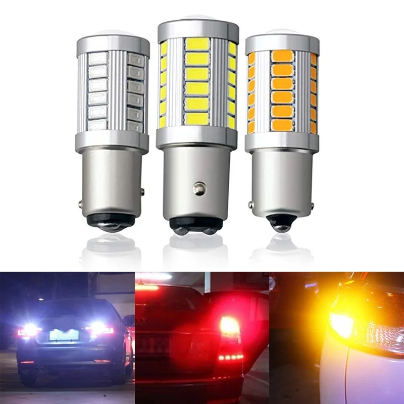 1 Stück LED-Autolampen für Rücklicht 1156 BA15S P21W 1157 P21/5W BAY15D BAU15S PY21W Brems- Rückfahr- Tagfahrlicht Blinklicht Stroboskop