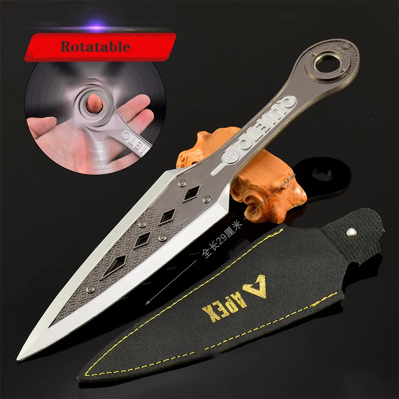 

29cm Apex Legends Heirloom Kunai Bearings Rotatable Version with Holster Metal Toy Sword Figure Model Game Peripherals Gifts