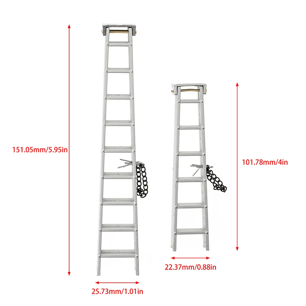 1/10 Scale Accessories Mini Folding Ladder for 1:10 RC Crawler Car Traxxas TRX4 Axial SCX10 AXI03007 Tamiya,100mm