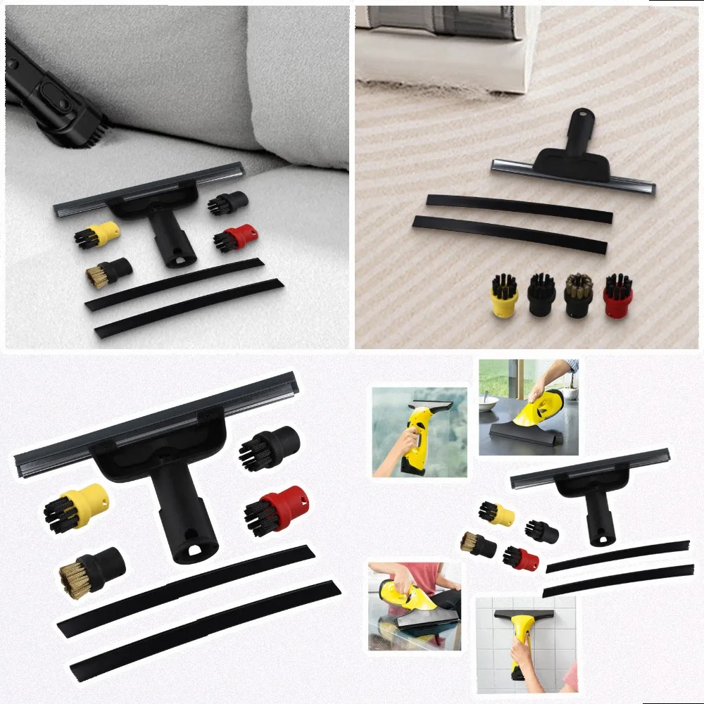 7Pcs For Steam Cleaner Accessories Kit With Squeegee And Brush For Karcher SC1 For Sc2 For Sc3 For Sc4 SC5 Home Floor Cleaning