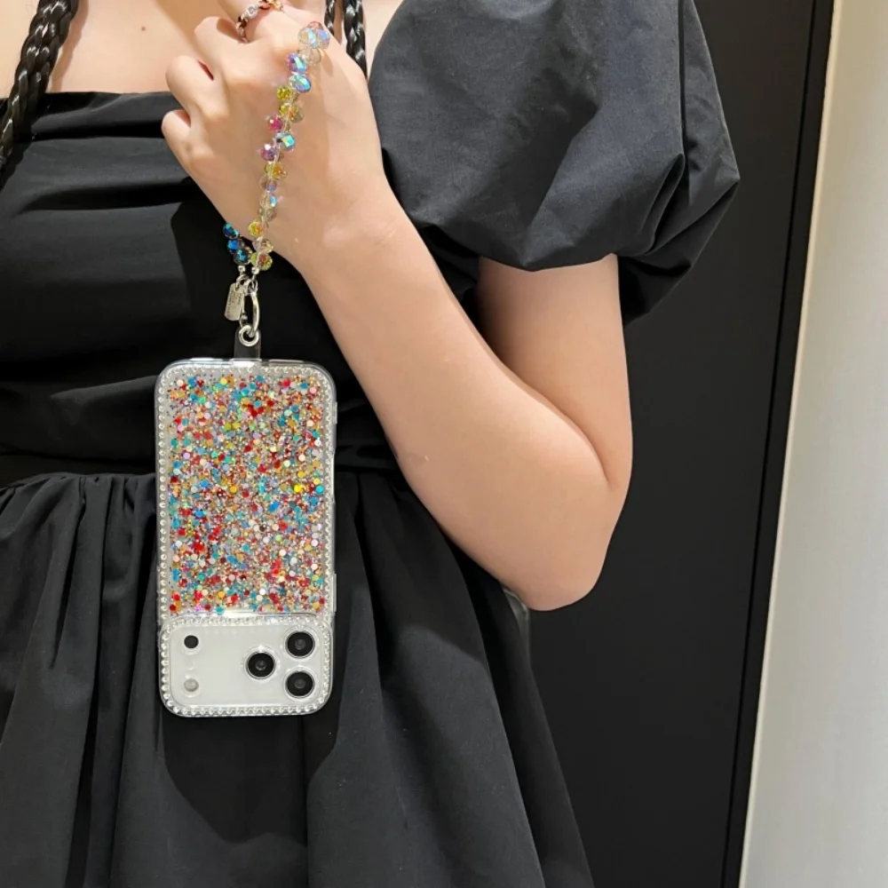 Luxury Bling Glitter Phone Case For Samsung A17 A07 A56 A36 A26 A16 A06 A55 A35 A25 A15 A05 A05S A04S A52S Crystal Chain Pendant